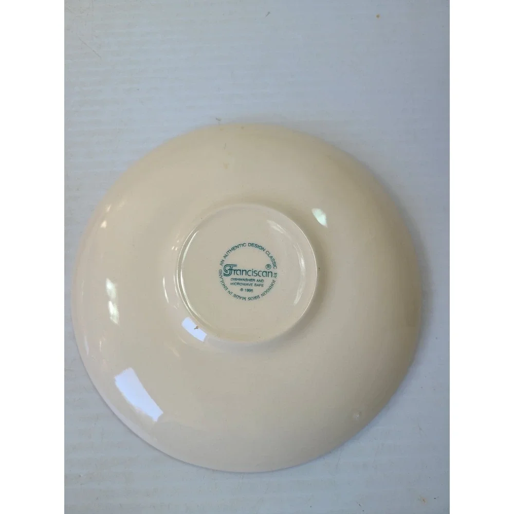 Lot of 2 Beautiful Vintage Franciscan Apple Pattern Saucer Vintage England